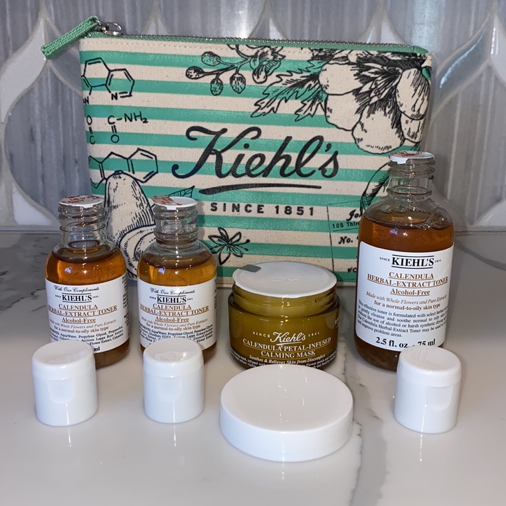 Calendula Herbal-Extract Alcohol-Free Toner & Petal-Infused Calming Mask - Picture 2 of 6